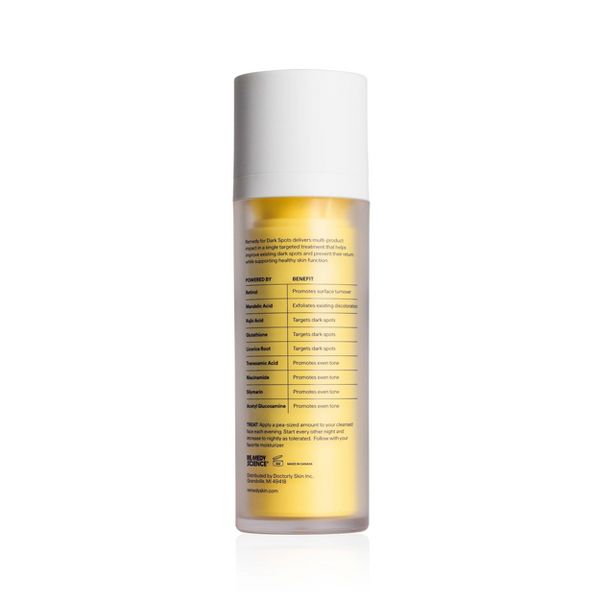 Remedy Skin Serum for Dark Spots and Discoloration with Retinol, Tranexamic Acid, Kojic Acid - 1 fl oz