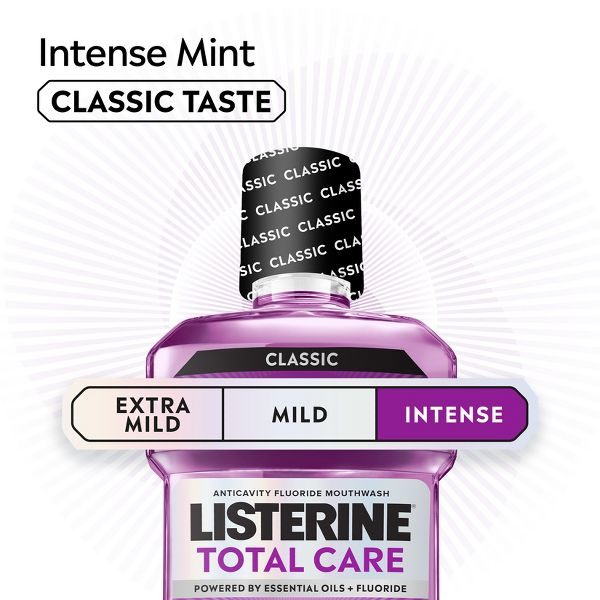 Listerine Total Care Anticavity Fluoride Intense Mouthwash - Mint - 500ml