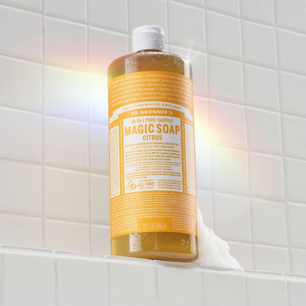 Dr. Bronner's Magic Pure Castile Liquid Soap Bodywash - Citrus - 32 fl oz