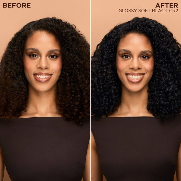 Garnier Nutrisse Curls Permanent Hair Color - CR1 - Glossy Black: Hair Coloring, Contains Vitamin E, With Argan Oil, Includes Conditioner