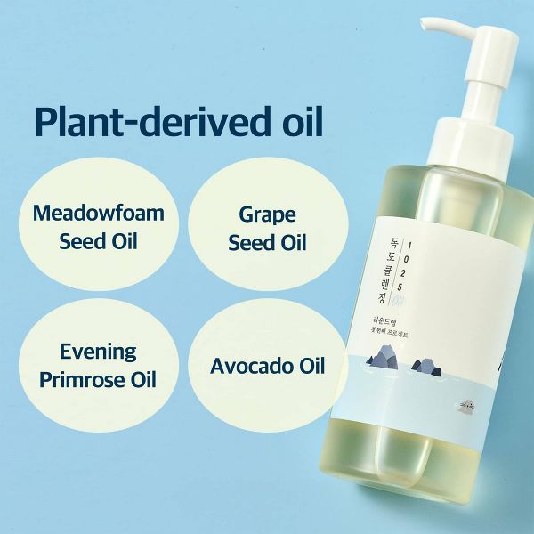 Round Lab 1025 Dokdo Cleansing Oil Korean Skincare for Deep Pore Cleansing and Removal of Impurities with Hydration - 200ml