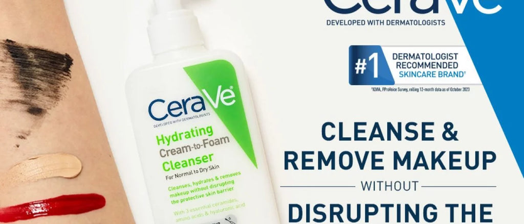 CeraVe Hydrating Cream-to-Foam Face Wash - 3 fl oz
