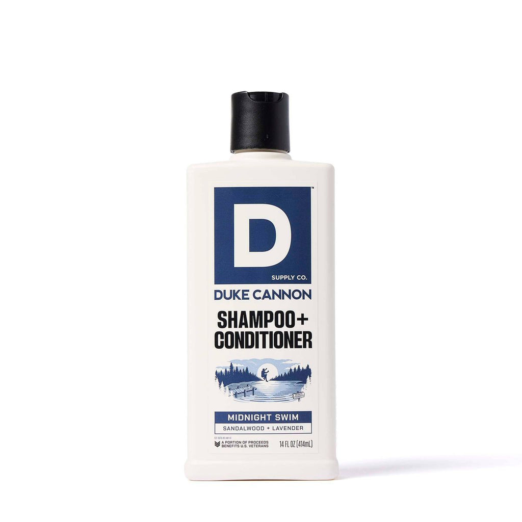 Duke Cannon Supply Co. 2-in-1 Shampoo and Conditioner - Midnight Swim - 14oz