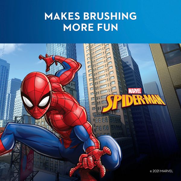 Oral-B Kids Marvel's Spider-Man Electric Toothbrush with Replaceable Brush Head
