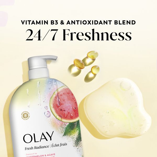 Olay Fresh Radiance Vitamin B3 and Antioxidant Blend Body Wash - Watermelon and Agave - 35 fl oz