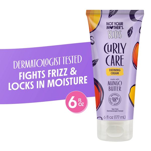 Not Your Mother's Kids' Curl Defining Hair Cream for Curly Hair - 6 fl oz: Moisturizing, Shine Enhancing, Dye-Free, Vegan