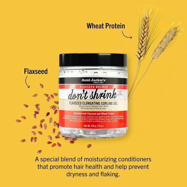 Aunt Jackie's Flaxseed Don't Shrink Curling Gel - 15oz