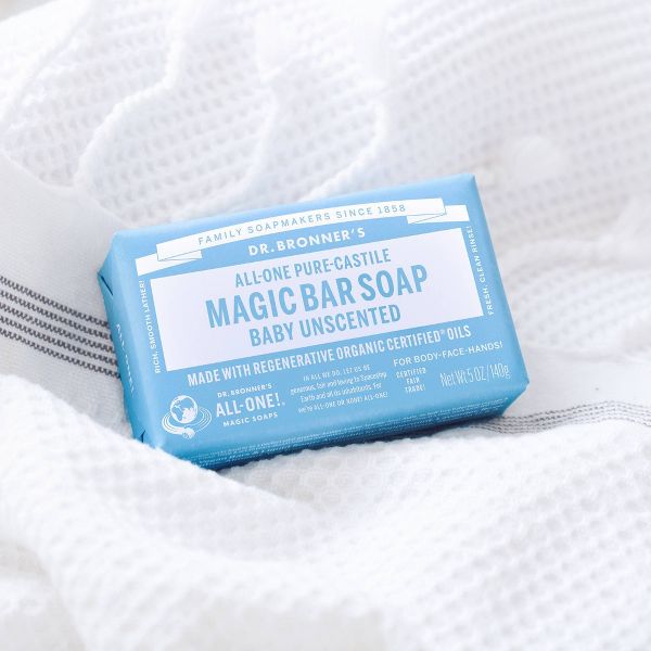 Dr. Bronner's All-One Pure-Castile Magic Bar Soap - Unscented - 5oz
