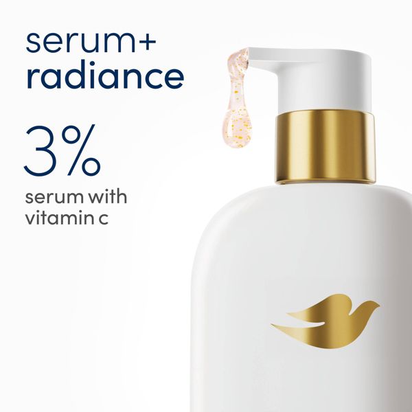 Dove Beauty Serum Body Wash for Women with 3% Brightening Serum + Vitamin C - Glow Recharge - 18.5 fl oz