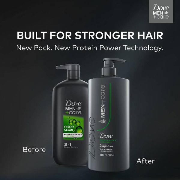 Dove Men+Care 2-in-1 Shampoo & Conditioner - Fresh & Clean - 28oz