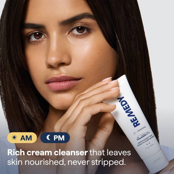 Remedy Skin Facial Cleansing Cream-to-Foam for Normal to Dry Skin - 1.7 fl oz