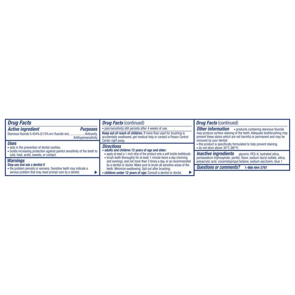 Sensodyne Clinical Repair Fluoride Toothpaste - Fresh Clean - 3.4oz