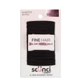 scünci No Damage Elastic Hair Ties - Black - Fine Hair - 2mm - 34pcs