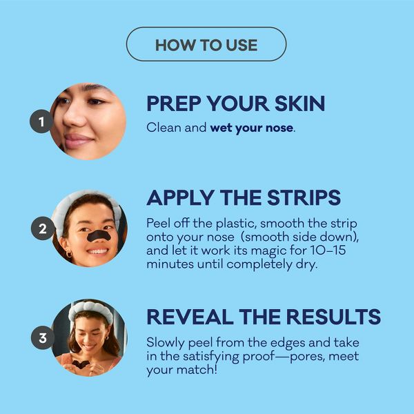 Biore Oil Control Charcoal Deep Cleansing Blackhead Remover Nose Pore Strips - 6ct