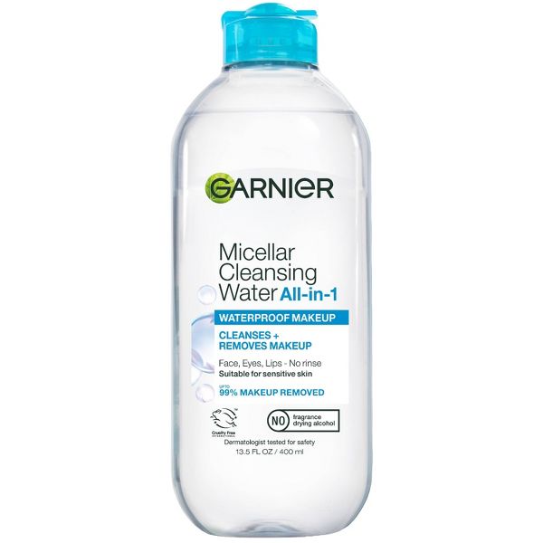 Garnier Waterproof Makeup Remover Micellar Water and Facial Cleanser - 13.5 fl oz