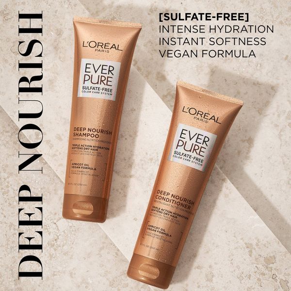 L'Oreal Paris EverCreme Sulfate Free Deep Nourish Shampoo - 8.5 fl oz