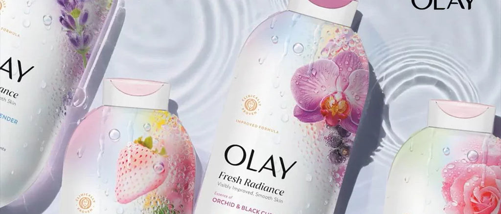 Olay Fresh Radiance Body Wash - Strawberry and Mint - Orchid and Blackcurrant - 22 fl oz