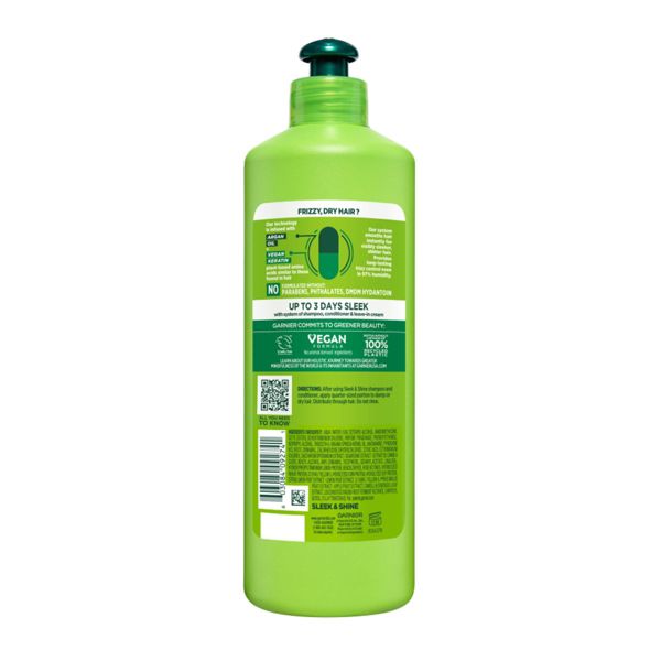 Garnier Fructis Active Fruit Protein Sleek & Shine Leave-In Conditioning Cream Twin Pack - 20.4 fl oz