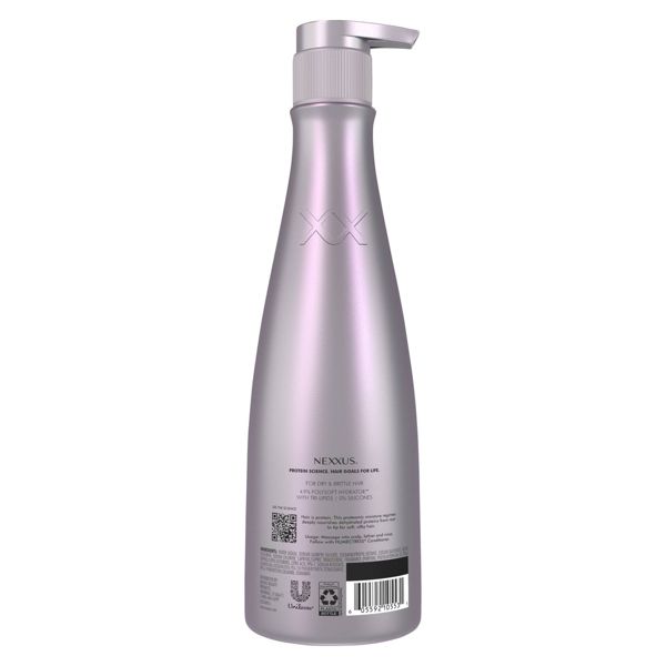 Nexxus Therappe Ultimate Moisture Shampoo for Dry Hair with Elastin Protein and Green Caviar - Silicone-Free - 13.5 fl oz