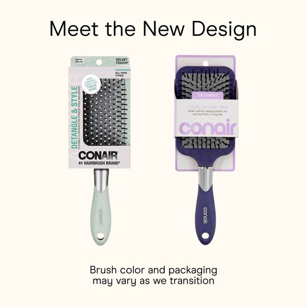Conair Velvet Touch Large Paddle Hair Brush