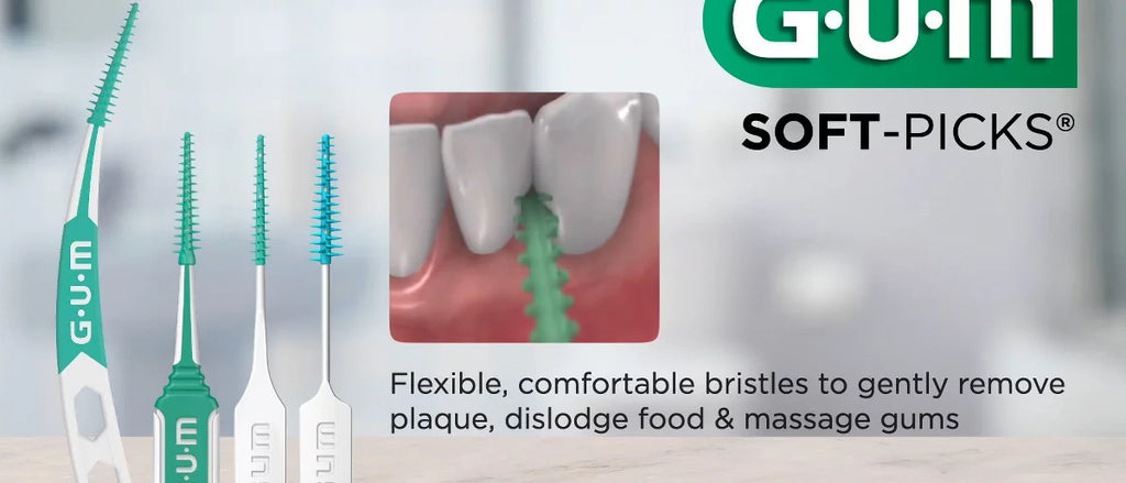 GUM Soft Picks Comfort Flex Flossers - 80ct