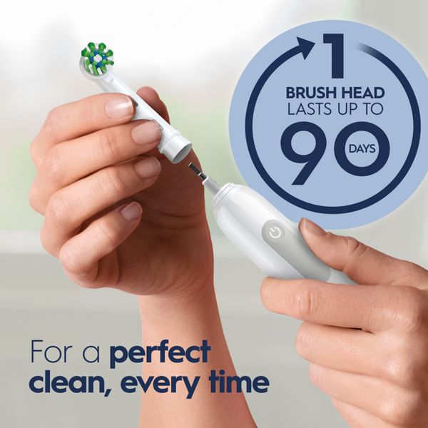 Oral-B Pro 1000 Power Rechargeable Battery Electric Toothbrush with Multiple Brush Modes - Black