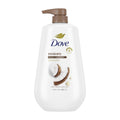 Dove Restore Body Wash Pump - Coconut & Cocoa Butter 24hr Lotion-Soft Skin - Vegan & PETA Approved - 30.6 fl oz