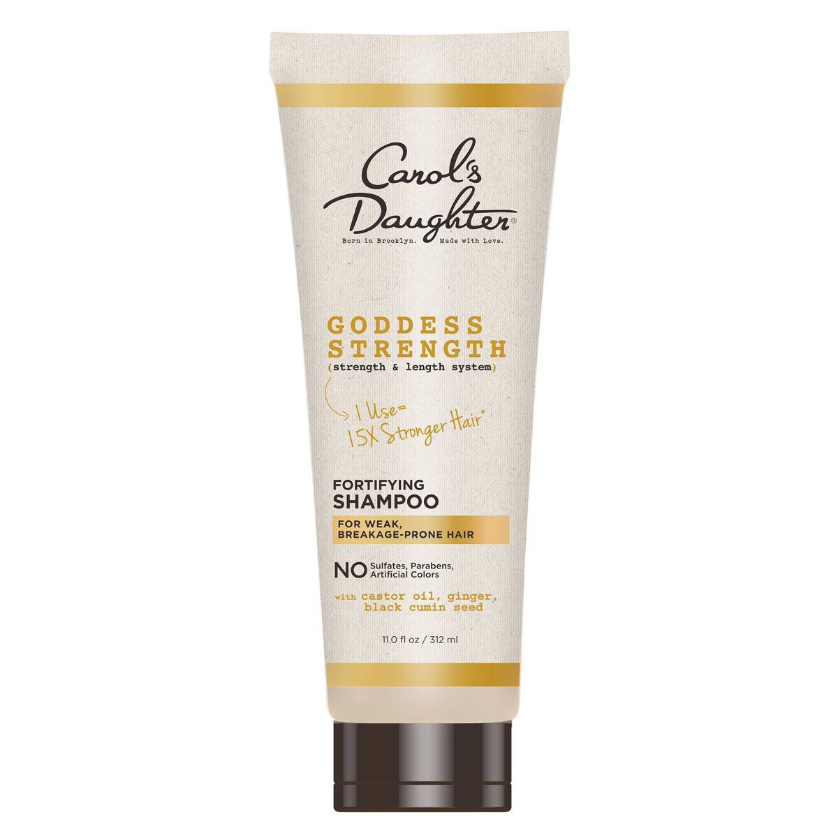 Carol's Daughter Goddess Strength Fortifying Sulfate Free Shampoo with Castor Oil for Breakage Prone Hair - 11 fl oz