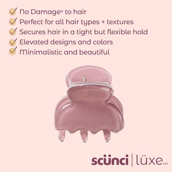 scünci | lüxe Mini Acrylic Classic Claw Clips - 6pcs