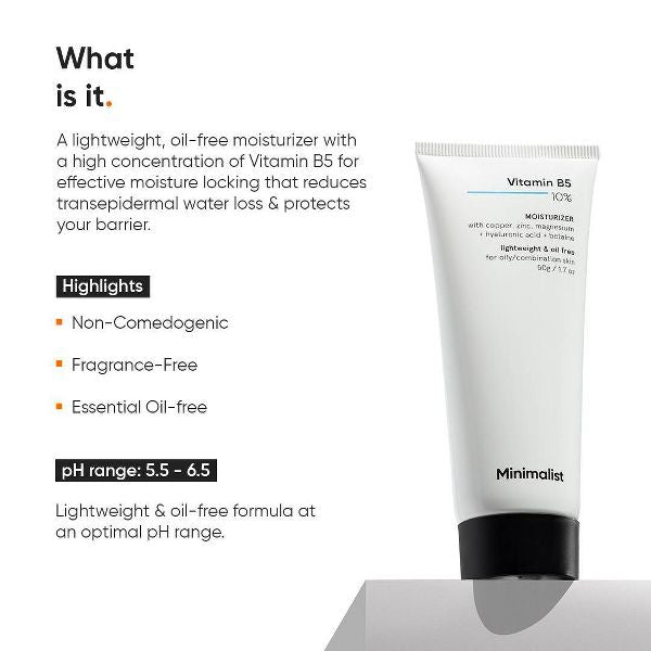 Minimalist Vitamin B5 10% Face Moisturizer - 1.7oz