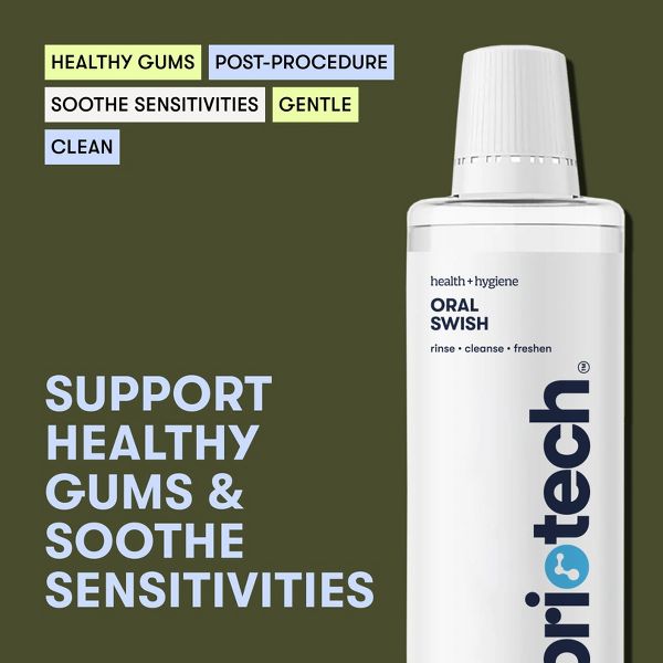Briotech Oral Swish, Hypochlorous Acid Mouthwash Rinse, Alcohol & Fluoride Free, 17 fl oz