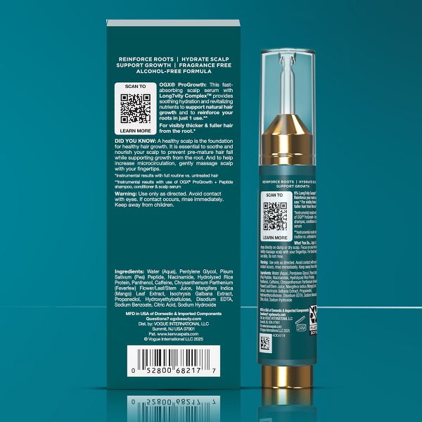 OGX ProGrowth + Peptide Hair Strengthening Scalp Serum - 0.33 fl. oz