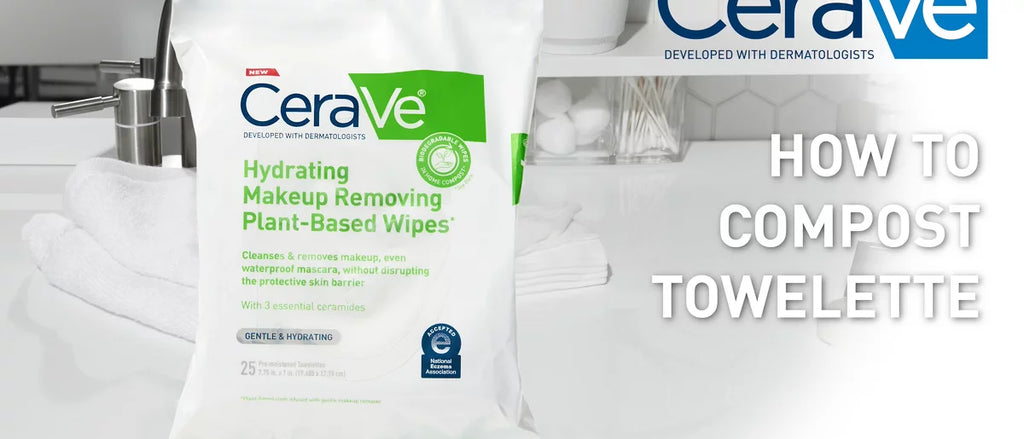 CeraVe Hydrating Makeup Remover Wipes, Plant Based Facial Cleansing Wipes for Sensitive Skin, Fragrance-Free - 25ct