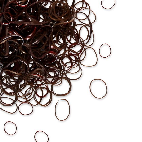 scünci Mixed Size Polyband Elastic Hair Ties - Black - All Hair - 300pcs