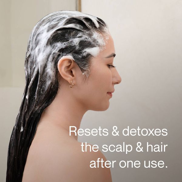 NATURELAB. TOKYO Mainichi Scalp Scrub + Clarifying Shampoo – Buildup Removal + Oil Control, Scalp Detox, Sugar-to-Foam, 8.1 oz