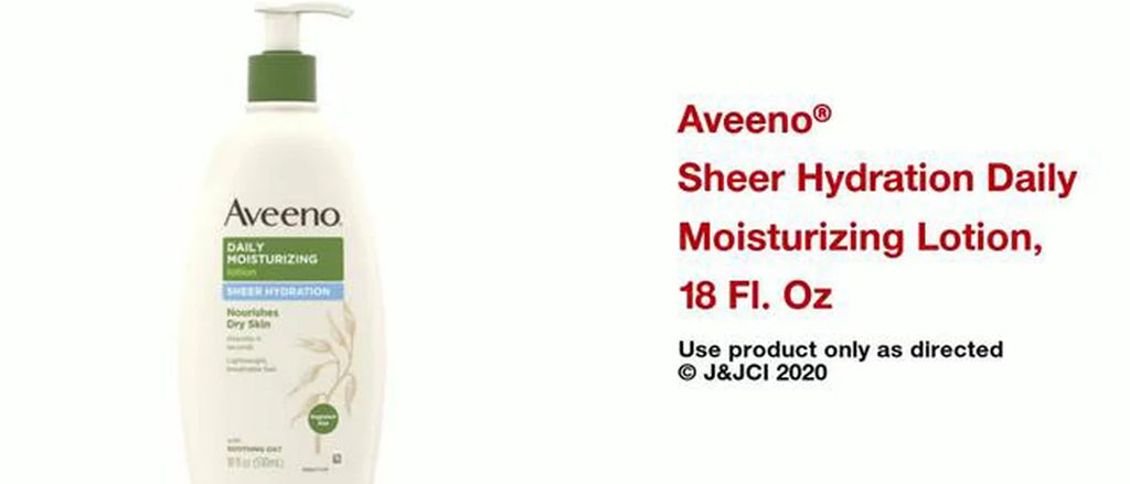 Aveeno Sheer Hydration Daily Moisturizing Body Lotion, 18 fl oz