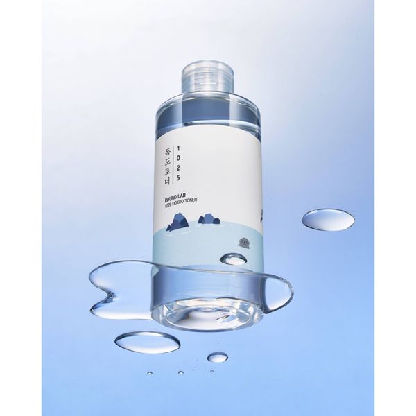 Round Lab 1025 Dokdo Toner Korean Skincare for Skin Balancing and Gentle Exfoliation with Soft Finish - 200ml