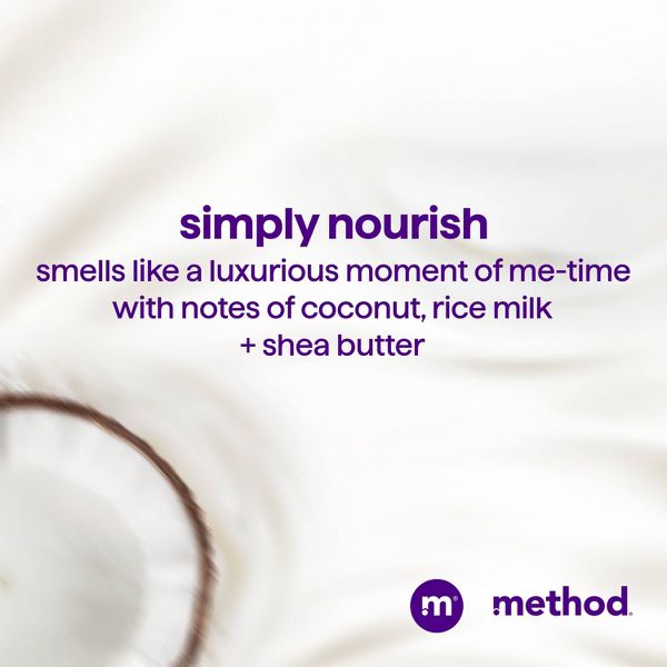 Method Simply Nourish Moisturizing Conditioner - Sulfate & Silicone Free - Travel Size - 3.4 fl oz