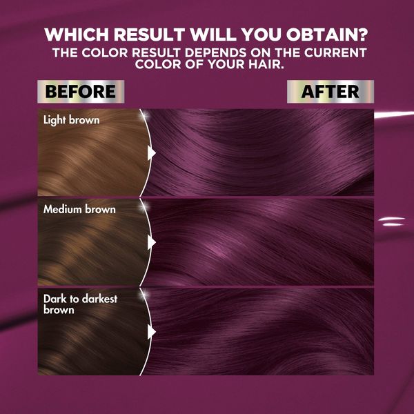 Garnier Nutrisse Nourishing Color Creme - V2 Dark Intense Violet: For All Hair Types, Includes Gloves, Permanent Hair Color