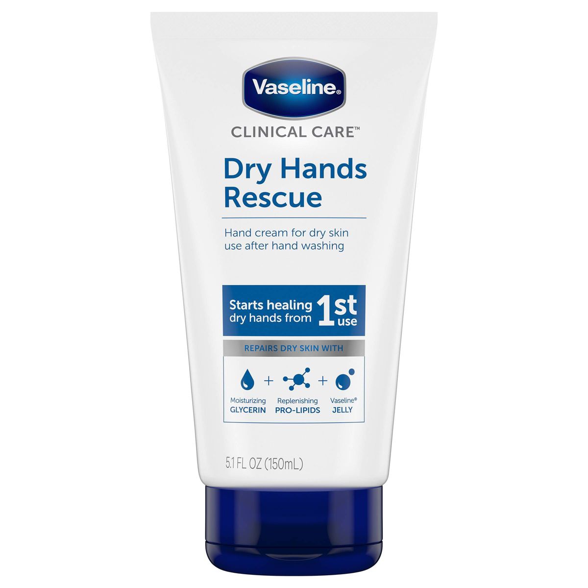Vaseline Dry Hands Rescue Hand Lotion Unscented - 5.1 fl oz