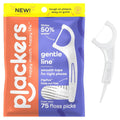 Plackers Gentle Line Floss Picks Fresh Mint, 75 Ct
