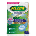 Polident Overnight Whitening Antibacterial Dental Appliance Cleanser Tablets - Mouthguard Cleaning Tablets - 90ct