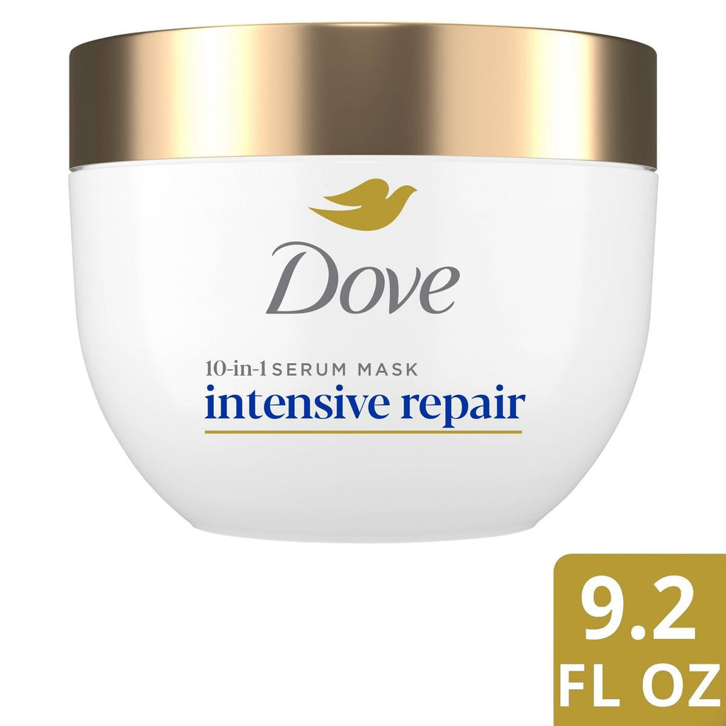 Dove Beauty Intensive Repair Advanced Damage Therapy 10-in-1 Serum Hair Mask with Glutamic Amino Serum - 9.2oz