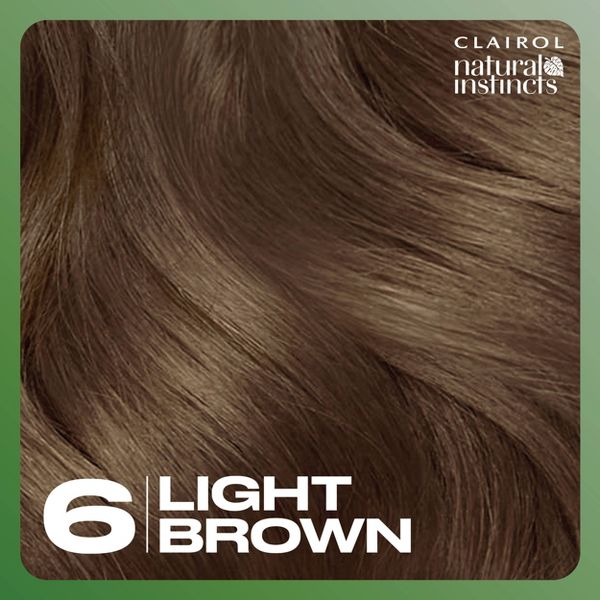 Instincts Clairol Demi Permanent Hair Color Dye Kit Brass Free - 5C Medium Brown, Peppercorn: Ammonia-Free, Contains Vitamin E, Vegan