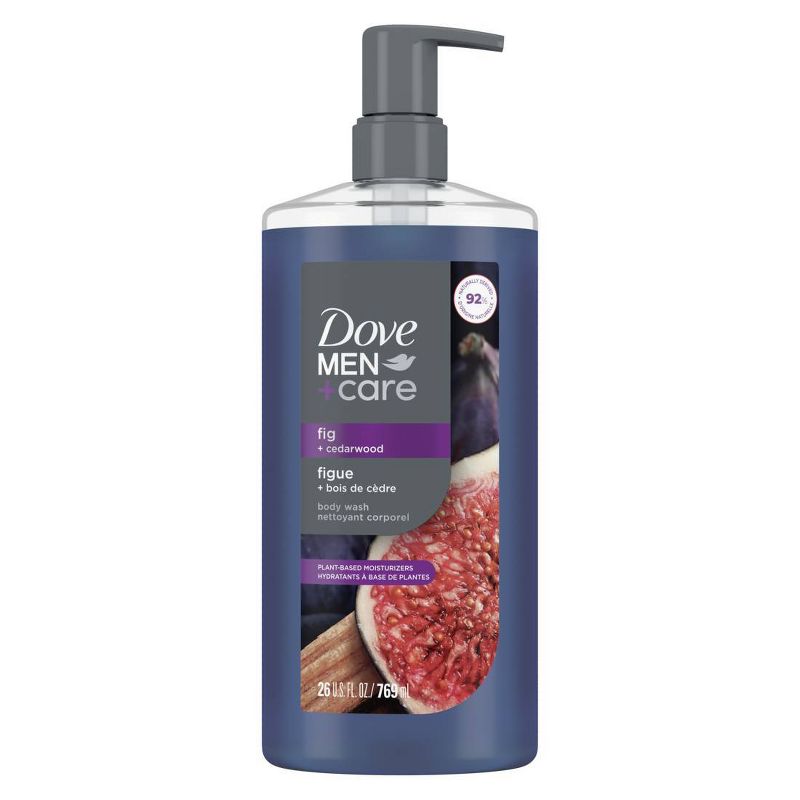Dove Men+Care Plant-Based Moisturizers Body Wash - Fig + Cedarwood - 26 fl oz