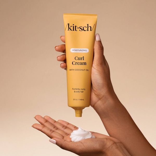 Kitsch Curl Cream 5 oz: Moisturizing, Curl Enhancing, Vegan, For Curly Hair