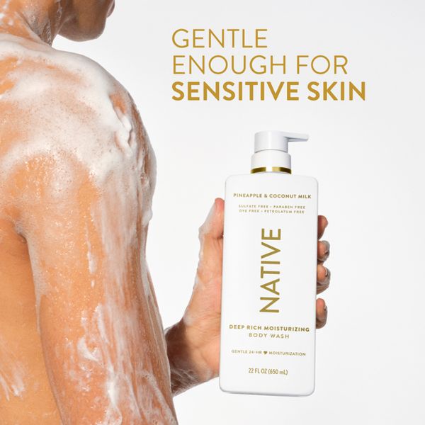 Native Moisturizing Body Wash - Pineapple & Coconut Milk - 22oz
