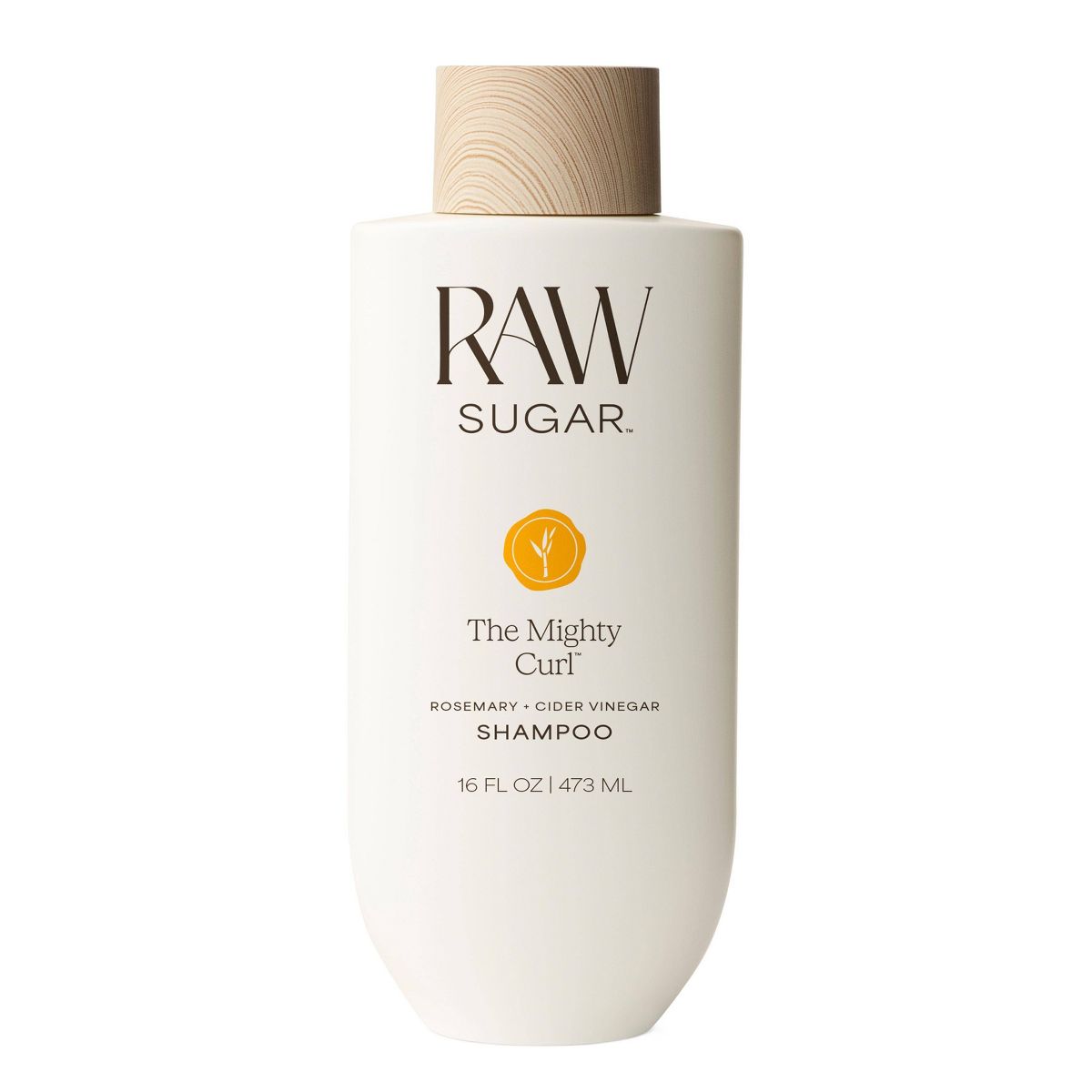 Raw Sugar The Mighty Curl Shampoo - Rosemary + Cider Vinegar - 16 fl oz