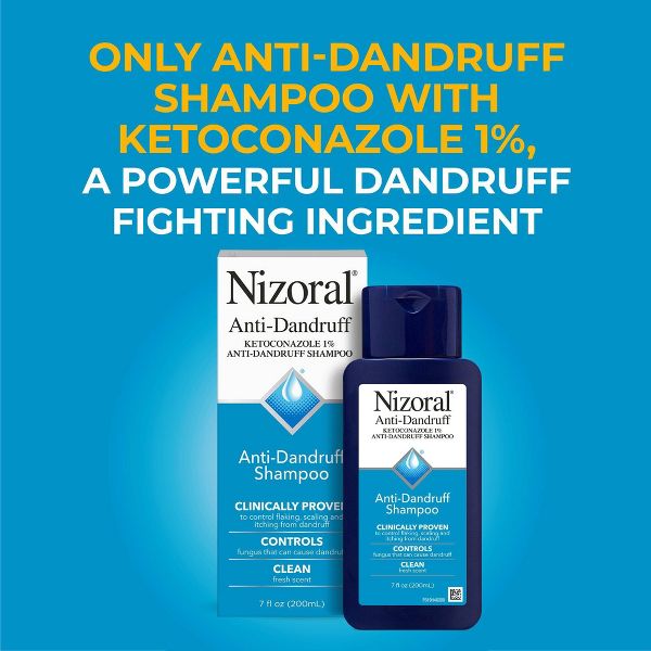 Nizoral 1% Ketoconazole Clean Anti Dandruff Shampoo - Fresh Scent - 7 fl oz