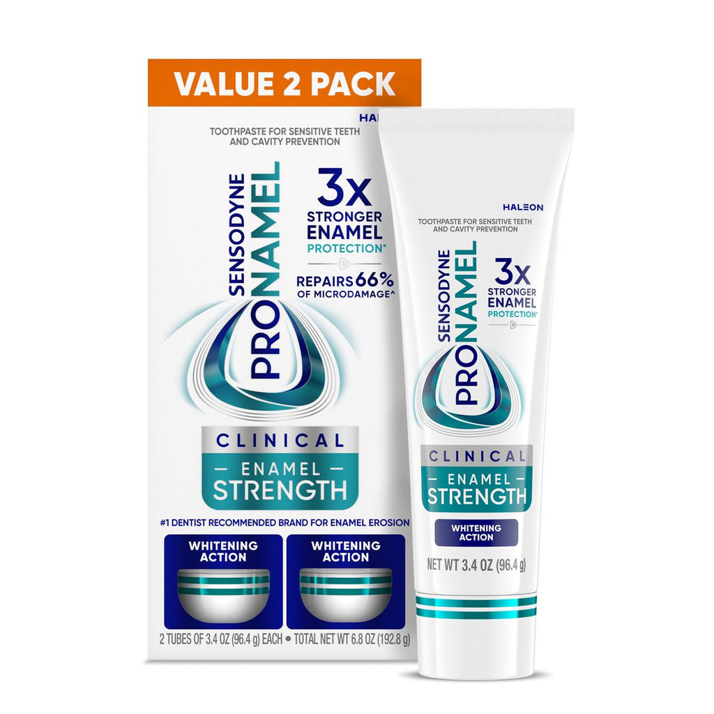 Sensodyne Pronamel Clinical Enamel Strength Whitening Action Toothpaste - 3.4oz/2pk